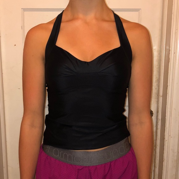 Black dance workout top - Picture 1 of 1